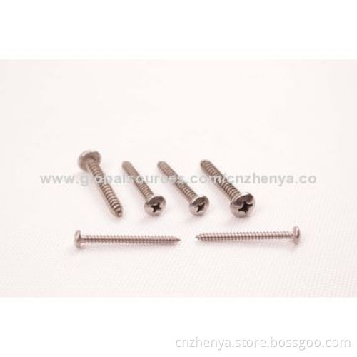 Cross Recessed Countersunk Head Machine Screws with DIN7985, ASME/ANSI B18.6.3, BS, JIS Marks